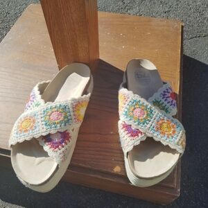 Colorful Crochet Women's Sandals
